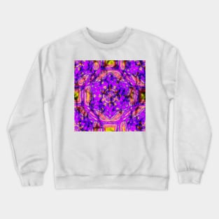 Pink kaleidoscopes in abstract landscape Crewneck Sweatshirt